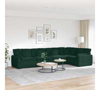 Canapé modulaire avec coussins en velours gris foncé canapé sectionnel vidaXL