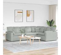 Vidaxl Canapé Modulaire Avec Coussins En Velours Gris Foncé Gris