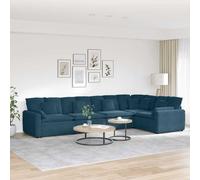 Canapé modulaire avec coussins en velours gris foncé canapé sectionnel vidaXL