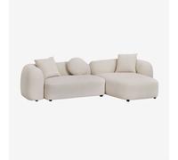 Canapé modulaire avec méridienne droite 2 pièces en chenille Coco