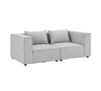 Canapé modulaire Domas S - 2 places Gris clair