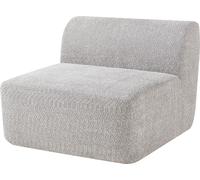 Canapé modulaire 'Hurvas' élément central 45 x 97 x 108 cm Bouclé Gris