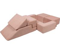 Canapé modulaire pour enfants - Briques en mousse souple pour jouer, Bricks, Aesthetic, rose poudré