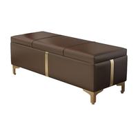 Canapé ottoman rembourré avec rangement, pieds en alliage de titane pour plus de stabilité, idéal pour l'organisation de l'entrée et du salon
