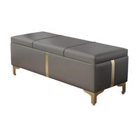 Canapé ottoman rembourré avec rangement, pieds en alliage de titane pour plus de stabilité, idéal pour l'organisation de l'entrée et du salon