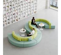 Canapé ovale, siège contemporain pour salle de lecture, centre de formation, bureau créatif et espace public