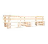 Canapé palette à 2 places de jardin 220 x 66 x 55 cm couleur
