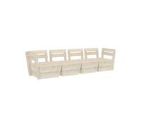vidaXL Tuinbank 4-zits pallet geïmpregneerd vurenhout3063713 G