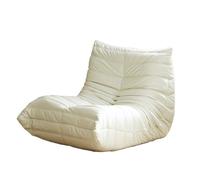 Canapé paresseux Canapé pouf de salon Avec mousse à mémoire de forme et tissu velours côtelé doux Polyvalent pour salon, dortoir, coin lecture et jeux vidéo Beige