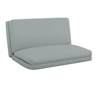 Canapé paresseux - HOMCOM - pliable en 4 parties - tissu aspect lin - charge 240 Kg - 137,5 x 85,5 x 74 cm - gris clair