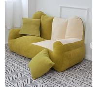 Canapé paresseux multifonction avec accoudoirs pour salon, chambre à coucher, bureau - Solution double assise confortable