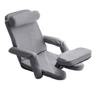 Canapé paresseux pliable avec accoudoirs - Cadre en fer solide pour chambre, balcon et salon