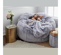 Canapé Paresseux Sac De Haricots De Fourrure De 7 Pieds Couvre-Salon Meubles De Salon Court Rond Doux Faux Faux Faux FRICURE FRAND Sofa DE Livre Vêtements de Maison et ameublement (Couleur : 150x65cm