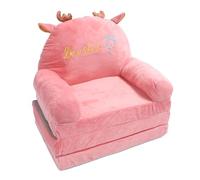 Canapé Pliable Multifonctionnel pour Enfants, Design de Dessin animé pour Crèches et Maisons, éponge en Tissu Doux (Pliage en Tiers)