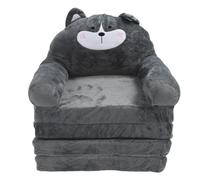 Canapé pliable pour enfants 2 en 1, canapé rabattable pour bébé avec tissu super doux et éponge, chaise convertible pour tout-petits pour lire et se reposer, design de dessin (Pliage en quatre)