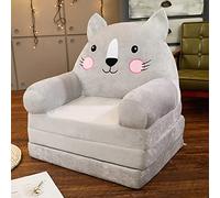 Canapé Pliable pour Enfants, Fauteuil Convertible en Peluche pour Enfants, Fauteuil-Lit Siège de Canapé Rembourré pour Filles Et Garçons,F