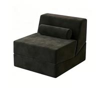 Canapé Pliant Lit Couchant Canapé Simple Moderne Multifonctionnel Avec Soutien Au Dos 3in1 Meubles De Salon Respirant Confortable Canapé Paresseux Pour Salon, Dortoir, Balcon, Bureau (Black)