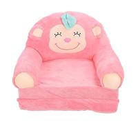 Canapé Pliant pour Enfants, Fauteuil Lounge pour Enfants avec revêtement en Peluche Douce, Design Compact et Pliable pour Les Tout-Petits, canapé bébé Ergonomique pour la Maison et (Rose)