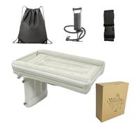 Canapé Pneumatique Automobile - Banquette Arrière Pliable Portable, Lit De Bébé À Floquée De Haute Qualité, Équipement De Repos Mobile À Gonflage Rapide | Solution De Sommeil Ergonomique Pour