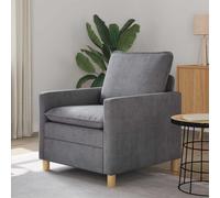 vidaXL Canapé Gris clair 76 x 81 x 87,5 cm Polyester