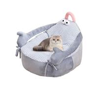 Canapé pour chat - Lit apaisant pour chiot et | canapé nid de dessin animé pour salon, cage intérieure, niche, sol, extérieur et terrasse
