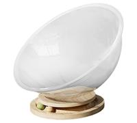 Canapé pour chat - Lit pour chat autoportant, perche transparente | Meubles modernes pour animaux de compagnie, support d'activité stable, espace de couchage confortable, design de nettoyage facile