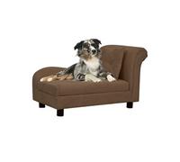 Canapé pour chien - - Marron - 83x44x44 cm - Peluche - Intérieur