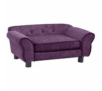 Canapé pour chien - vidaXL - Bordeaux - 72x45x30 cm - Peluche - Intérieur