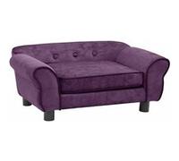 Canapé pour chien - vidaXL - Bordeaux - 72x45x30 cm - Peluche - Intérieur Rouge G