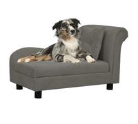 Canapé pour chien - vidaXL - Gris foncé - 83x44x44 cm - Peluche - Intérieur