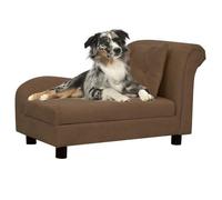 Canapé pour chien - - Marron - 83x44x44 cm - Peluche - Intérieur
