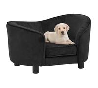 Canapé pour chien - vidaXL - Noir - 69x49x40 cm - Peluche - Intérieur