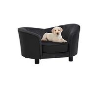 Canapé pour chien - vidaXL - Noir - 69x49x40 cm - Similicuir - Peluche douce