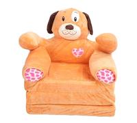 Canapé pour Enfants à Motif de Dessin animé Animalier, Mini canapé Pliable pour Tout-Petits, Fauteuil inclinable et transat Multifonction en Velours Cristal, idéal pour Lire, se (Forme de Chien)