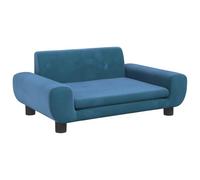 vidaXL Canapé pour enfants bleu velours 70x45x33 cm