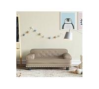 Vidaxl Canapé Pour Enfants Cappuccino 70x45x30 Cm Similicuir