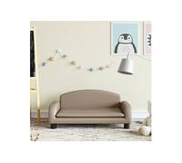 vidaXL Canapé pour Enfants Cappuccino 70x45x30 cm Similicuir, Mini canapé, Mini canapé-Chaise, Mini canapé pour Enfants, canapé de Salle de Jeux
