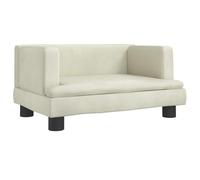 Canapé pour enfants crème 60x40x30 cm velours