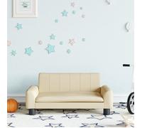 Canapé pour enfants crème 70x45x30 cm tissu