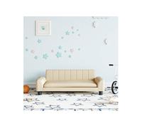 Canapé pour enfants crème 90x53x30 cm tissu