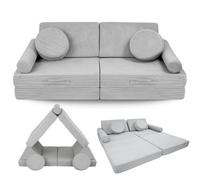 Canapé pour enfants en mousse 10 pièces – canapé modulaire pour enfants et adultes avec housses lavables