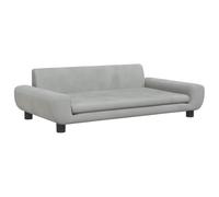 Canapé pour enfants gris clair 100x54x33 cm velours