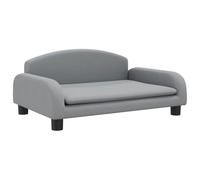 vidaXL Canapé pour enfants – tissu gris clair 70 x 45 x 30 cm