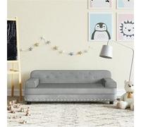 Canapé pour enfants gris clair 90x53x30 cm velours Gris G