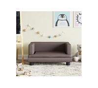 vidaXL Canapé pour enfants marron 60x40x30 cm similicuir