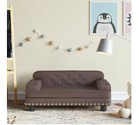 vidaXL Canapé pour enfants marron 70x45x30 cm similicuir