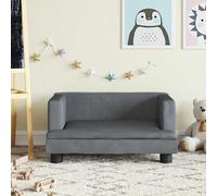 vidaXL Canapé pour enfants marron 80x45x30 cm velours 3196310