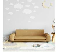 vidaXL Canapé pour enfants marron 100x54x33 cm velours