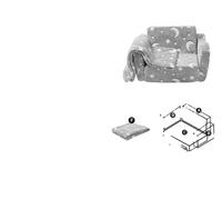 Canapé pour enfants, mousse haute densité 25D, pour jouer, créer et dormir, Canapé dépliable