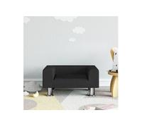 Vidaxl Canapé Pour Enfants Noir 50x40x26,5 Cm Velours Multicolore